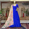 Stylish Designer Straight Royal Blue Color Anarkali Gown