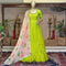 Stylish Designer Straight Green Parott Color Gown