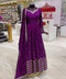 Regular Wear Alluring Wine Color Attractive Designer Gown