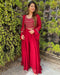 Red Color Heavy Embrodiery Work Salwar Designs