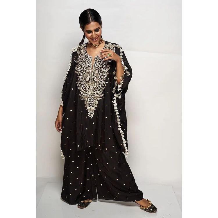 Treading Black Color Designer Art Silk Salwar Kameez