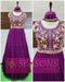 Embroidery Hand Work Wine Color Gown For Women