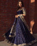 Navy Blue Color Designer Salwar Suits Online