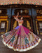 Beautiful printed Navratri lehenga with real mirror work choli