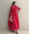 Red Color Embroidery Work Designer Three Piece In One Piece