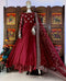 Designer Maroon Latest Fancy Gown For Party Wear