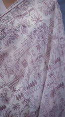 Latest Cotton Silk White Colored Cotton Silk Sarees For Women