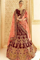 Pure Silk Coding Dori Embroidery Lehenga Choli