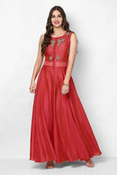 Pure Silk Embroidery Latest Designer GOWN