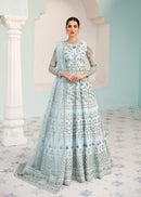 Phenomenal Sky Blue Color Designer Party Wear Gown Design