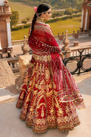 Latest Raw Silk Lehenga Choli Red Dress Bridal