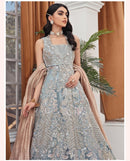 Elegant Pakistani Bridal Dress In Gown Lehenga Style