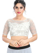 White Embroidered Blouse