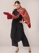 Ajrakh Printed Red Dupatta