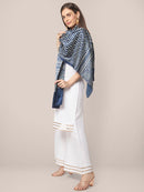 Ajrakh Printed Blue Dupatta