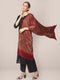 Ajrakh Printed Red Dupatta